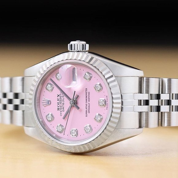 Sale! Rolex Pink Diamond 18k White Gold Ladies Watch main image 4